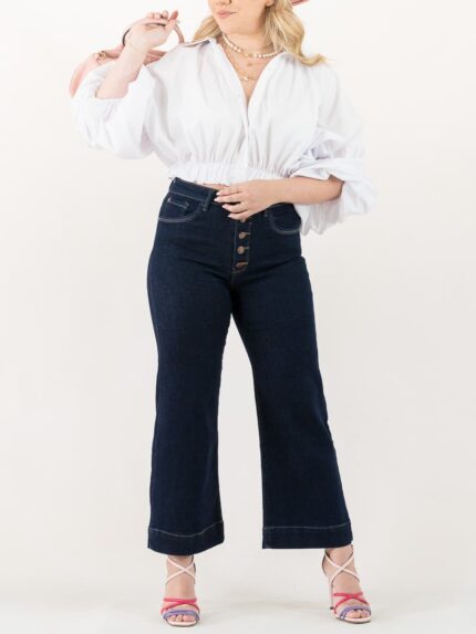 Camisa Clásica Crop - Imagen 2