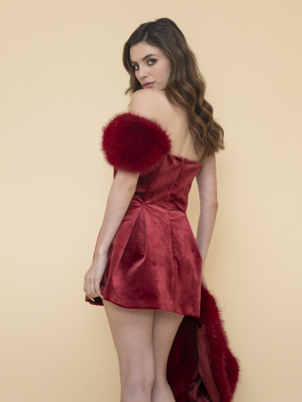 Red Velvet Dress - Imagen 3