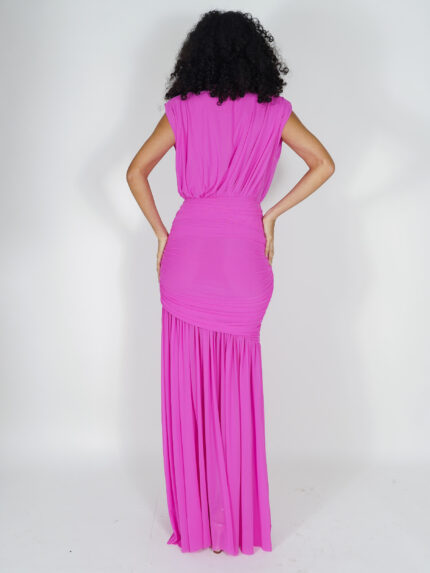 Magenta Mesh Dress - Imagen 3