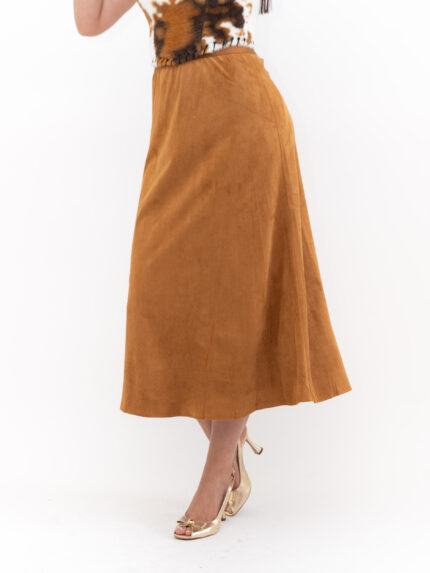 Suede Midi Skirt - Imagen 3
