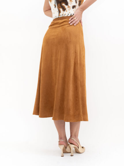 Suede Midi Skirt - Imagen 2