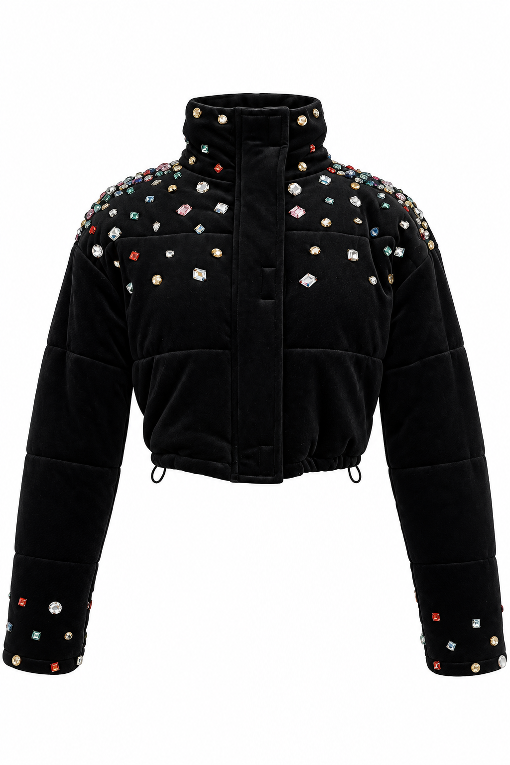 0EB02D62-8049-409F-80FA-D92EAEE17984 Crop Velvet Jacket - Imagen 1