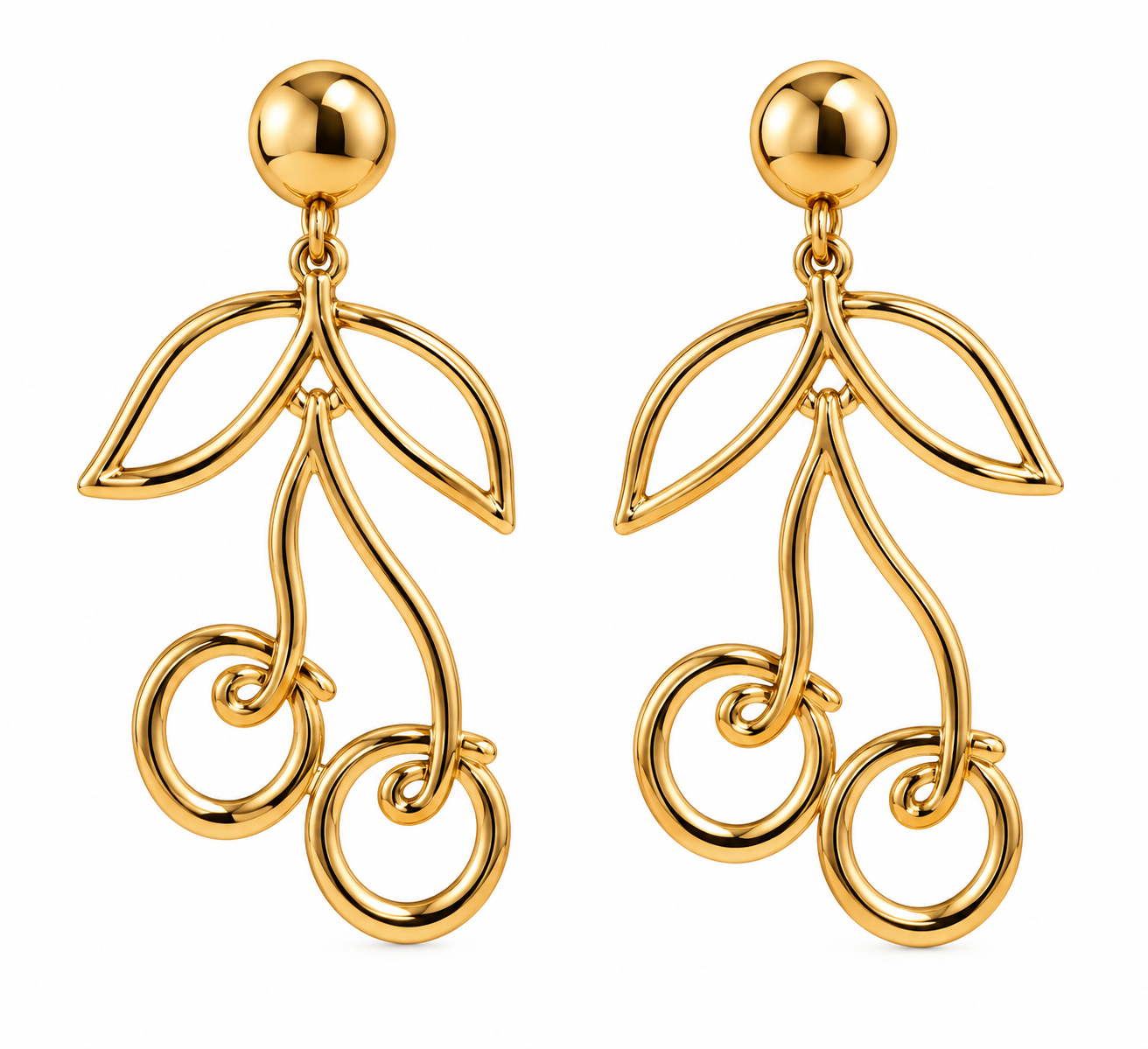 76E74F55-9C68-4BDD-9B22-CF1DAB5E180C Cherry Earrings - Imagen 1