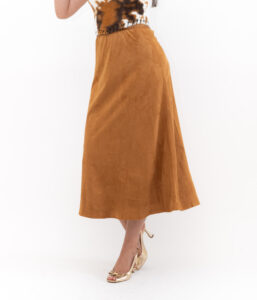 Suede Midi Skirt - Imagen 3