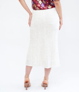 White Sequins Skirt - Imagen 3